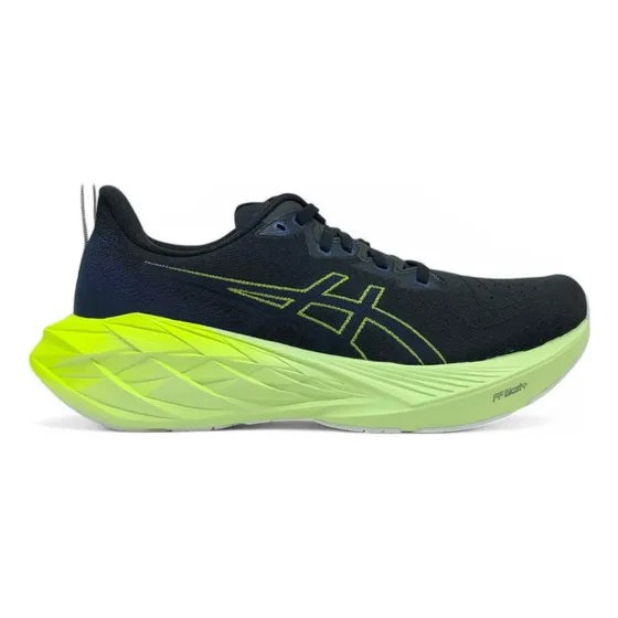Zapatilla Asics Hombre Novablast 4 Negra Lima