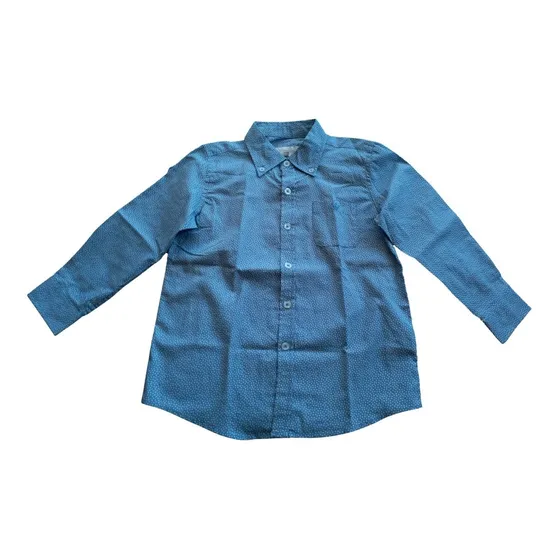 Camisa Azul Claro Para Niños Manga Larga Talla 6 Epk