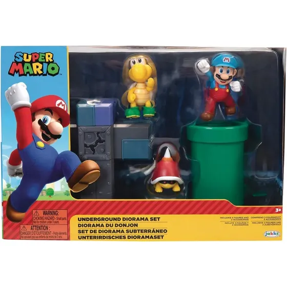 Super Mario Bros Jakks Pacific 2-1/2 Diorama Subterráneo