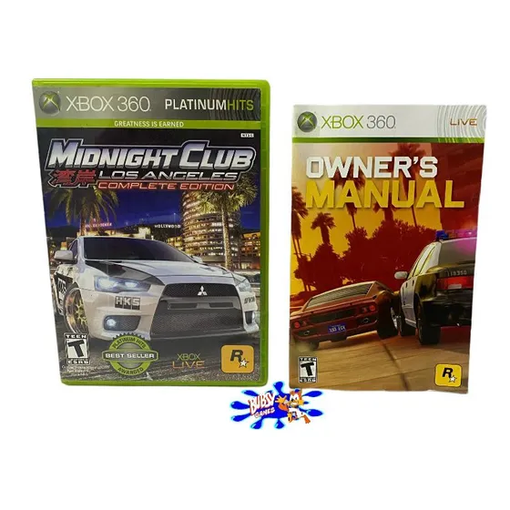 Midnight Club Los Angeles Complete Edition Xbox 360 Mídia Fí