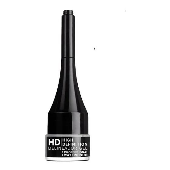 Delineador Ojos Gel Hd Waterproof Idi Hipoalergenico Local Color Negro Efecto Mate