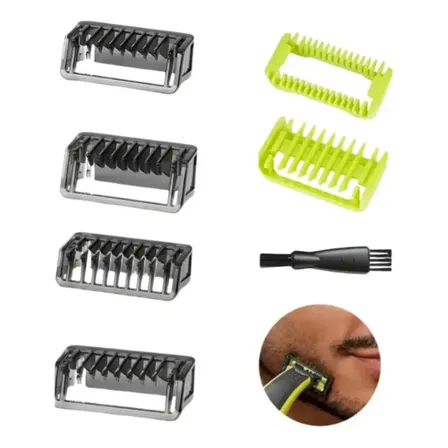 Kit Pentes para Barbeador Philips OneBlade: 6 Cabeças Guia de Plástico