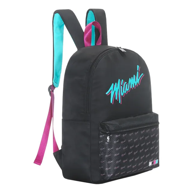 Mochila Deportiva Nba Miami Heat Bolsillos Tira Acolchada