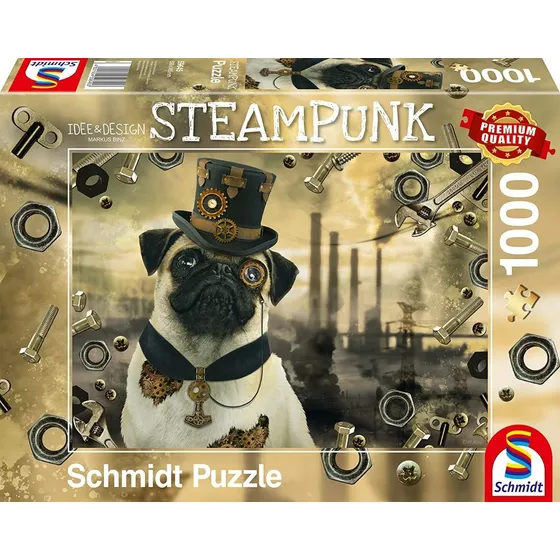 Rompecabezas Puzzle Schmidt Mascotas Perros Pug 1000 Piezas