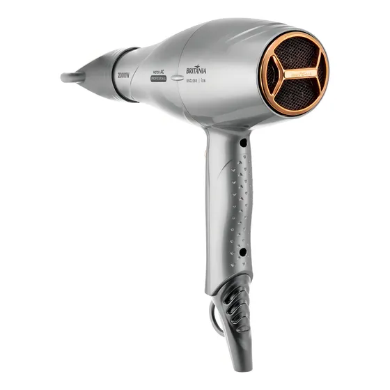 Secador De Cabelos Britânia Bsc2050 Motor Profissional 2000w Cor Cinza 220v
