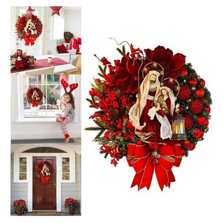 Decoração De Parede De Natal Da Coroa De Natal De Jesus. Decoração De Parede De Natal Da Coroa De Natal De Jesus.