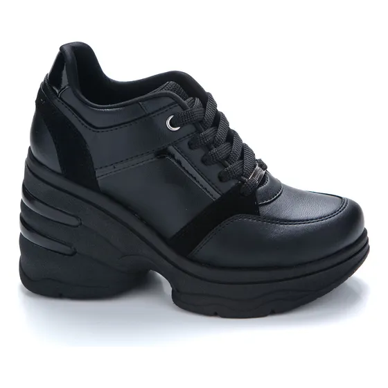 Zapatilla Rostov Savage Negro Plataforma Moda De Mujer