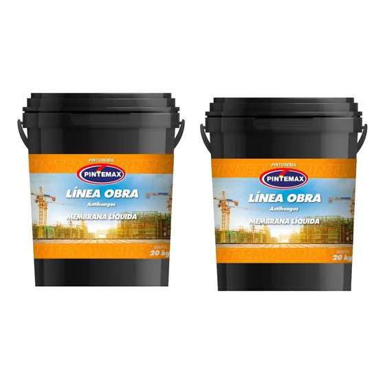 Membrana Liquida 20kg + 20kg La Mas Vendida Del Color Blanco