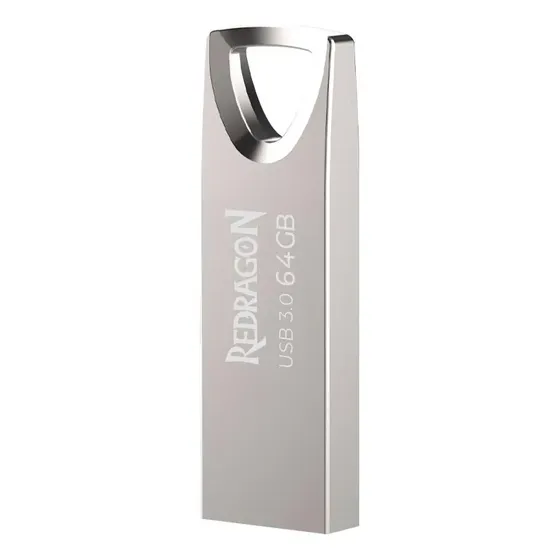 Pendrive Usb 3.0 Luma Flash Redragon E Hiksemi 64gb Prateado Sem Estampa