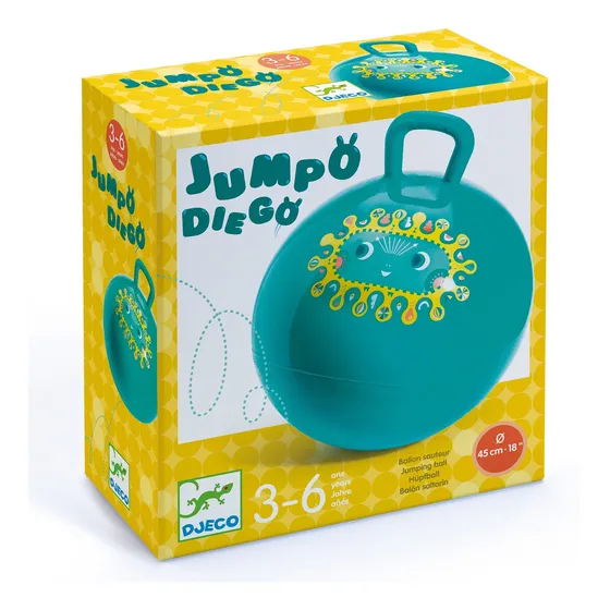 Balón Infantil Saltarín +3 Djeco Color Verde