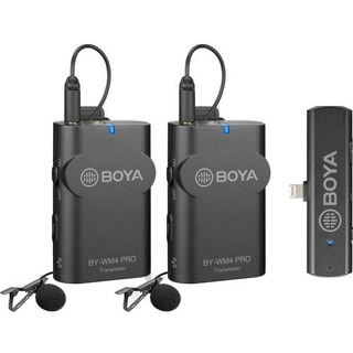 Microfone Lapela Duplo Sem Fio Boya By-wm4 Pro K4 Lightning Microfone Lapela Duplo Sem Fio Boya By-wm4 Pro K4 Lightning