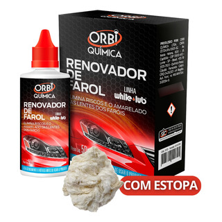 Renovador De Farol Elimina Amarelado E Riscos Orbi 50ml Renovador De Farol Elimina Amarelado E Riscos Orbi 50ml