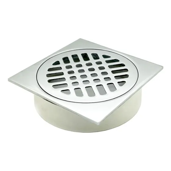 Rejilla 10x10 Bronce Cromo Con Marco Pvc Praga Aqua