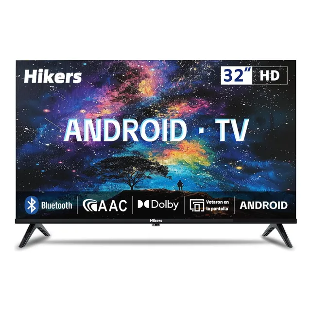 Smart Tv Hikers 32  Hd Android Con Dolby Audio/aac Bluetooth