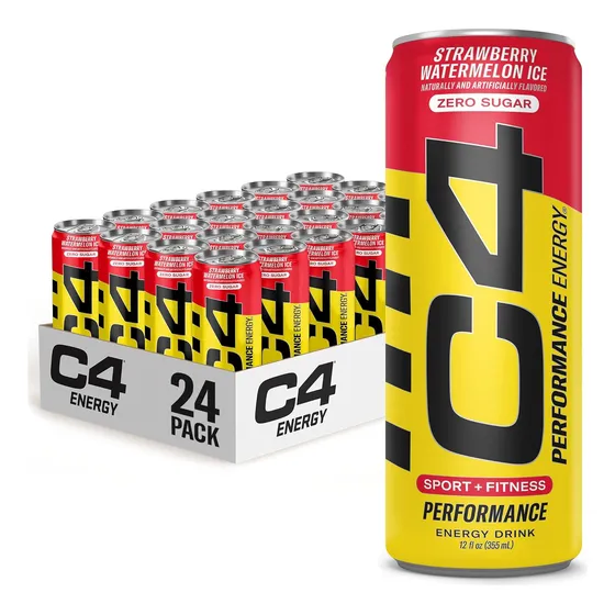 C4 Energy 24oz Strawberry Watermelon Ice (12 Unidades)