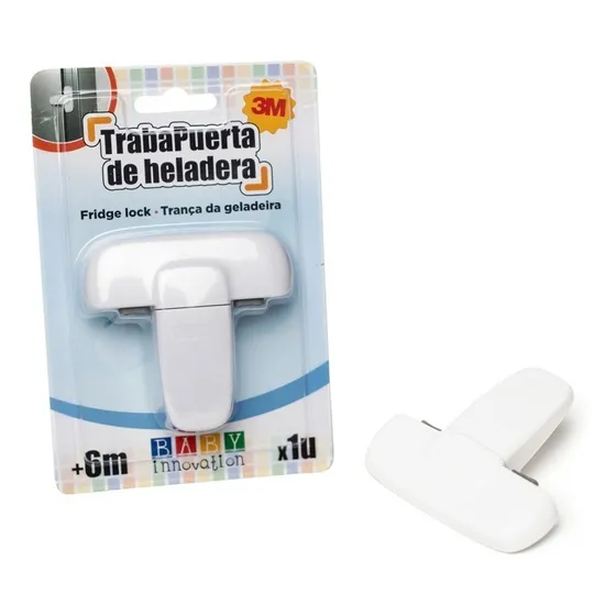 Traba De Seguridad Para Puerta De Heladera Baby Innovation 030780-162BLANCO Color Blanco