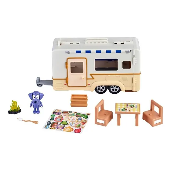 Figura Bluey Set De Camper Y Bluey (casa Rodante)