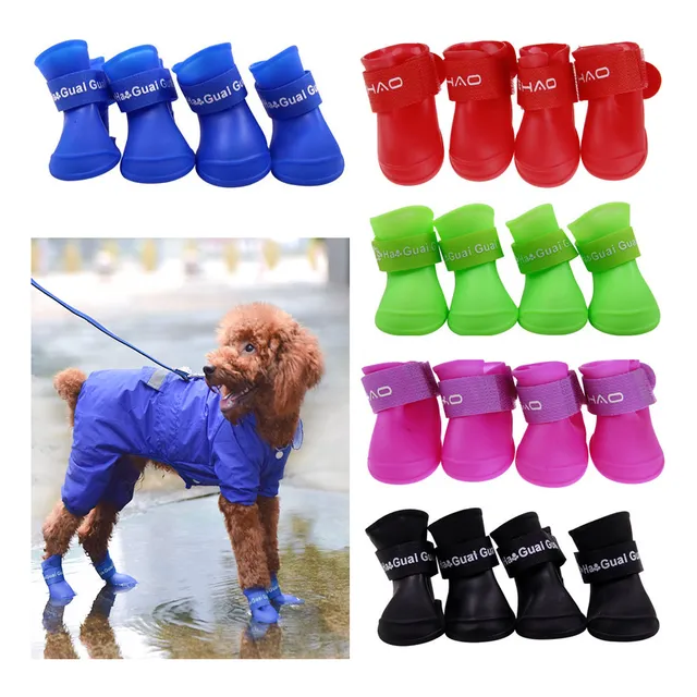 Botasde Goma Antideslizantes Para Mascotas,impermeables,
