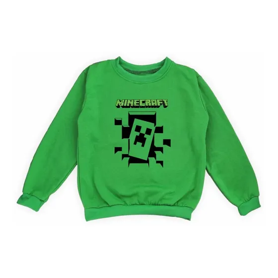 Buzos Niños Y Niñas En Felpa Estampado Minecraft