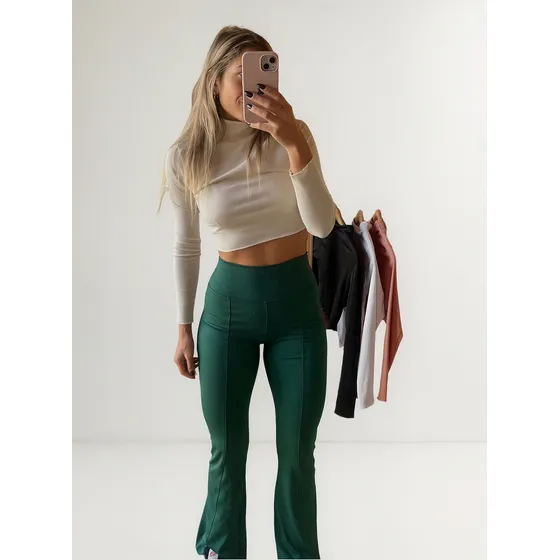 Poleritas, Polera Con Cuello Y Manga Larga