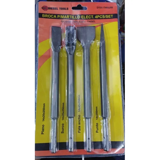 Broca P/martillo Elect. 4 Pza Set 