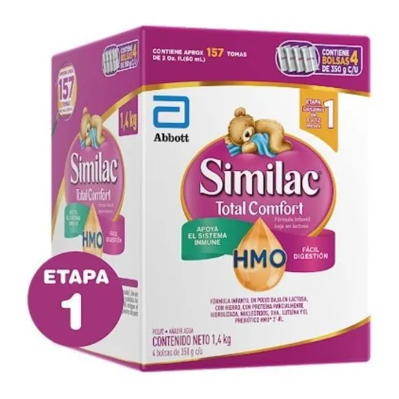 Leche de fórmula en polvo sin TACC Similac Total Comfort ProSensitive 1 caja 1.4kg - 0 meses a 1 años