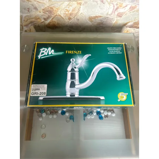 Llave Para Fregadero Monomando Bm Cromada