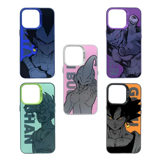 Carcasa Metalizadas Diseño Dragón Ball Para iPhone Todos