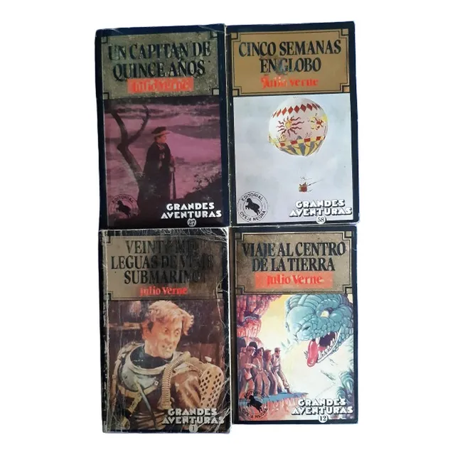 Set 4 Libros Julio Verne Sus Mejores Obras