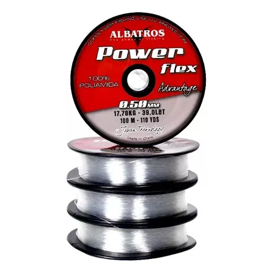 Tanza Nylon Albatros Power-flex 0.50 Mm 100 M