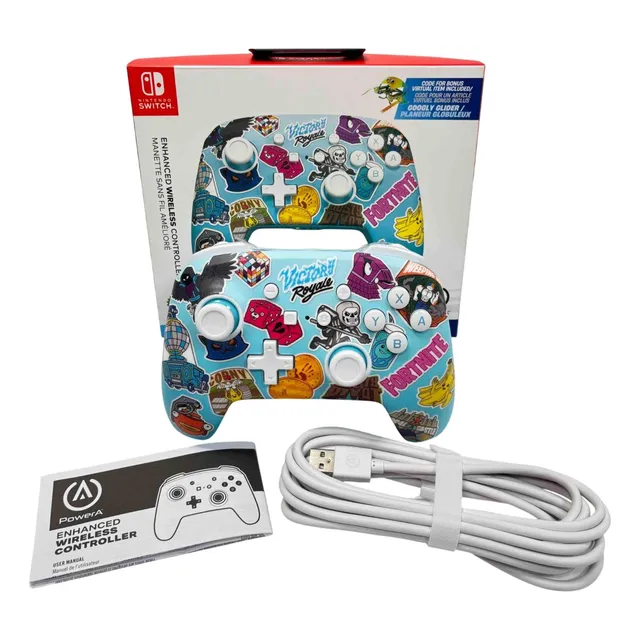 Powera  Wireless Controller For Nintendo Switch - Fortnite Celeste