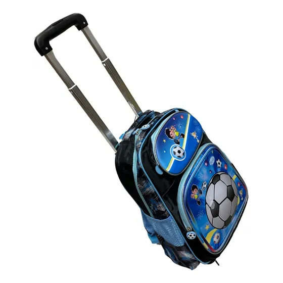 Mochila Con Carro Lunchera Y Cartuchera Nene Nena Escolar