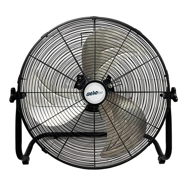 Ventilador De Pared Y De Piso Aerotec 3 Aspas Metal 20 4vel Color De La Estructura Negro Color De Las Aspas Plateado Diámetro 50 Cm Frecuencia 60
