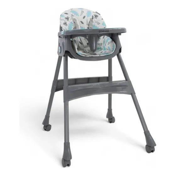 Silla De Comer Bebesit Steps Plegado Ultra Compacto Color Verde Step