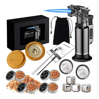 Kit Infusor Para Ahumar Bebidas Wood Chips & Torch Kit Infusor Para Ahumar Bebidas Wood Chips & Torch