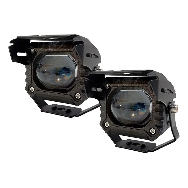 Faro Exploradora Led 40w Luz Dual Ojo Ángel 12/24 Moto X Par