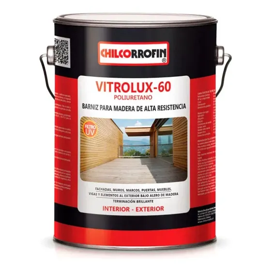 Esmalte Barniz Vitrolux 60 1gl Nogal Chilcorrofin
