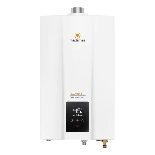 Calefont Mademsa Electrico Ionizado 16 Litros Gas Licuado Ti