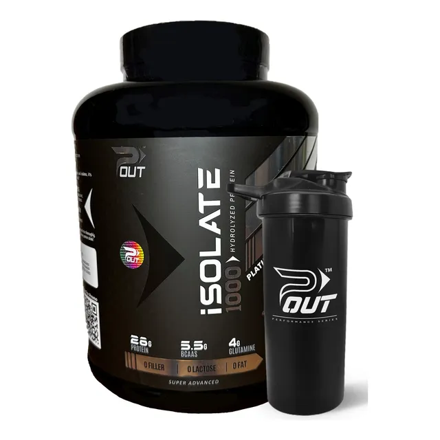 P-out Isolate 1000 Hidrolizada Americana 2.3kg Sabor Chocolate Fudge