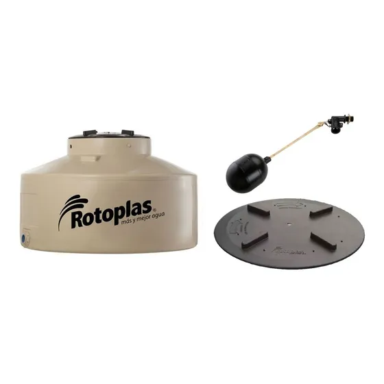 Tanque De Agua Rotoplas 1000 Litros Chato Tricapa + Flotante