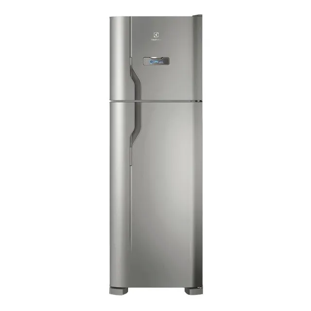 Geladeira Electrolux Frost Free 371l Turbo Congelamento Duplex Cor Inox Dfx41 220v