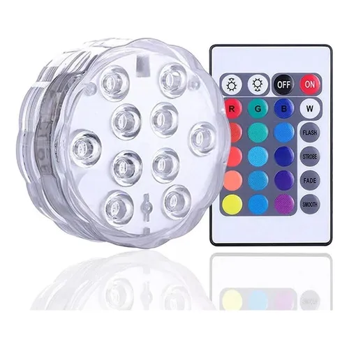 Luz LED para piscina, acuario, jardín, color de luz, voltaje de funcionamiento, pila AAA, ninguna