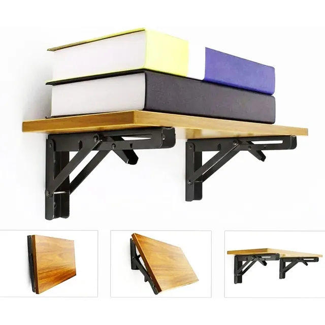 Soporte Ménsula Estante Plegable Estantería Repisa Pared