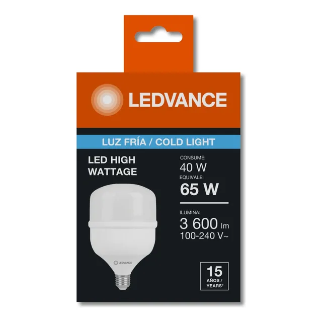 Foco Led De Alta Potencia 40w Pack X 4 Und 6500k- Ledvance