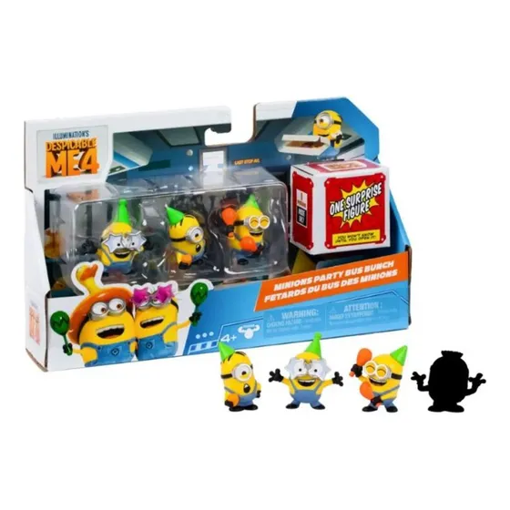 Pack Figuras Minions Fiesta Mi Villano Favorito 5 Cm