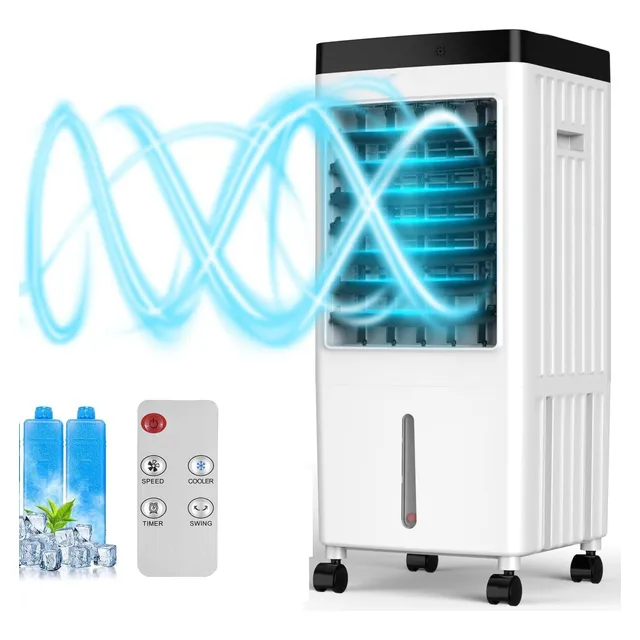 Enfriador De Aire Portatil Evaporativo Ventilador Frío 8l