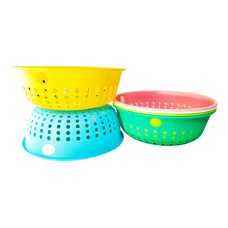 10 Colador Plastico Escurridor Perla 10 Colador Plastico Escurridor Perla