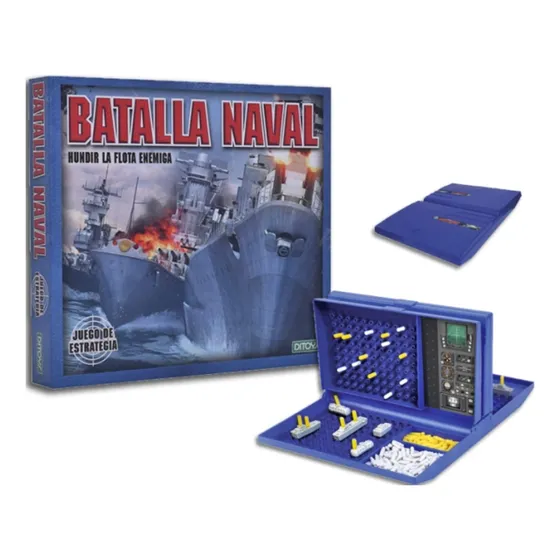 Juego De Estrategia Batalla Naval Con Tablero Barcos Ditoys