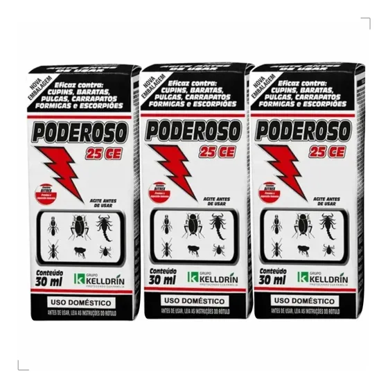 Veneno Formiga Lava Pé Multi Insetic.doméstico 30ml Kit 03