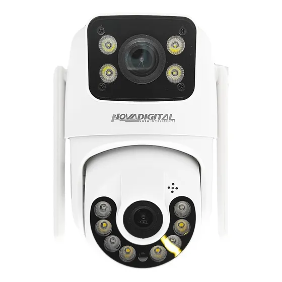 Câmera Dome Full Hd Wifi Lente Dupla Segurança Externa Alexa